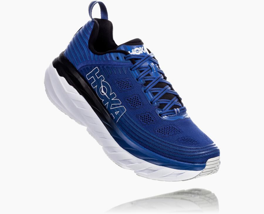 Hoka One One Bondi 6 Löparskor Herr - Blå/Vita - JFXOL-0571